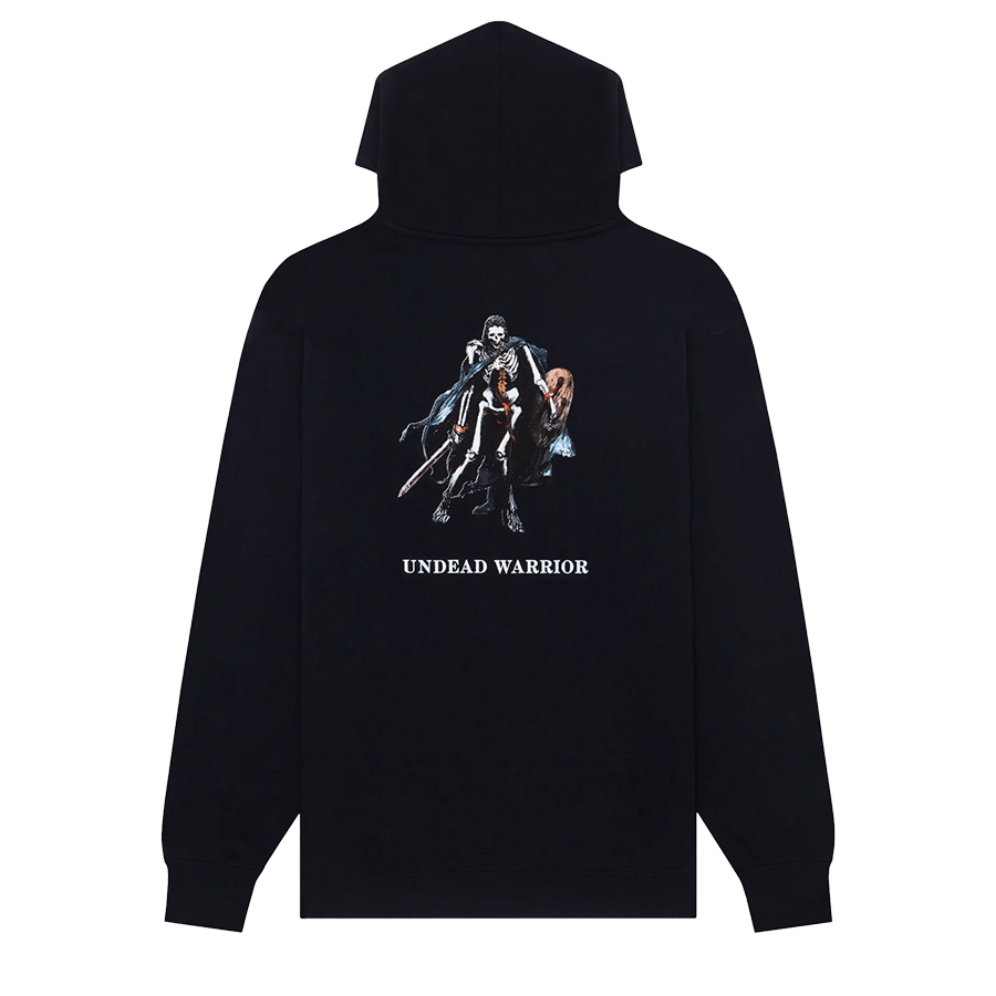 Hockey Undead Warrior Zip up Hoodie Black Embassy Boardshop