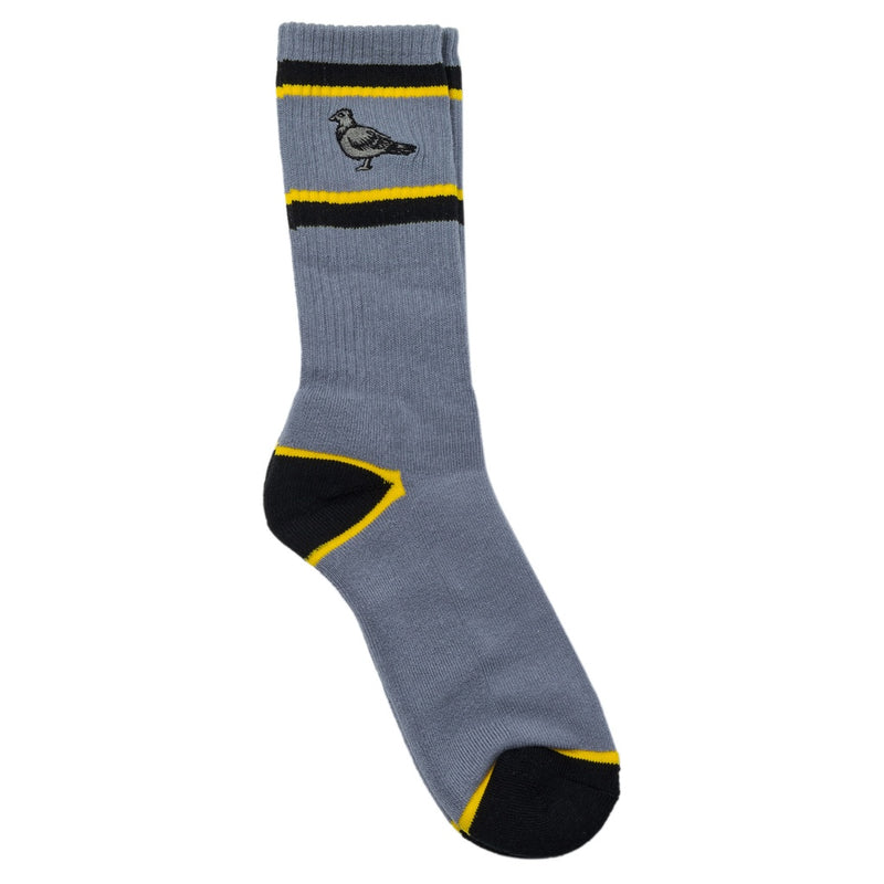 Anti-Hero Basic Pigeon Emb Socks Grey/Yellow