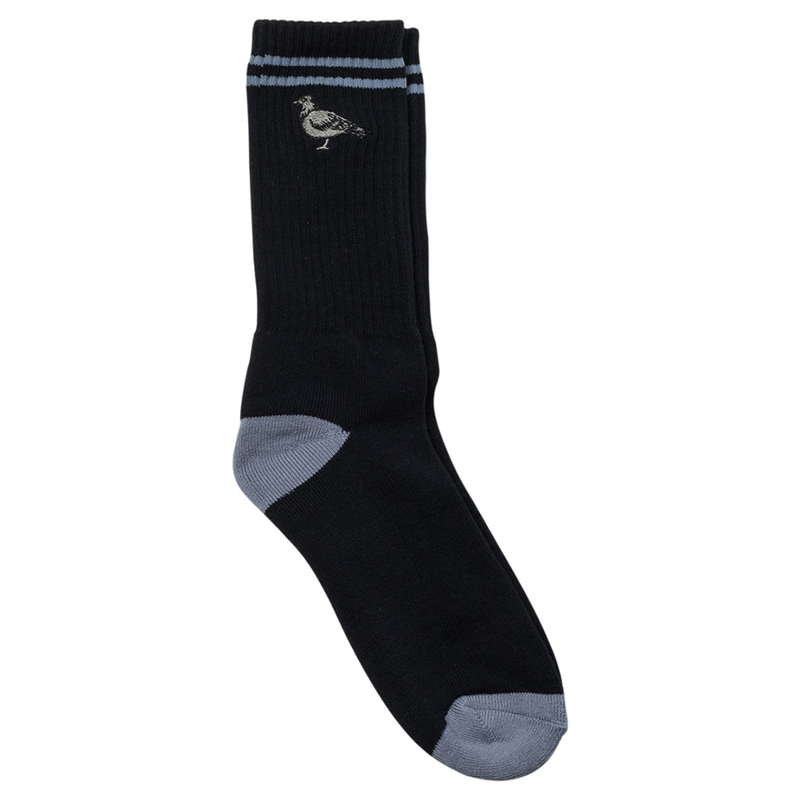 Anti-Hero Basic Pigeon Emb Socks Black/Grey