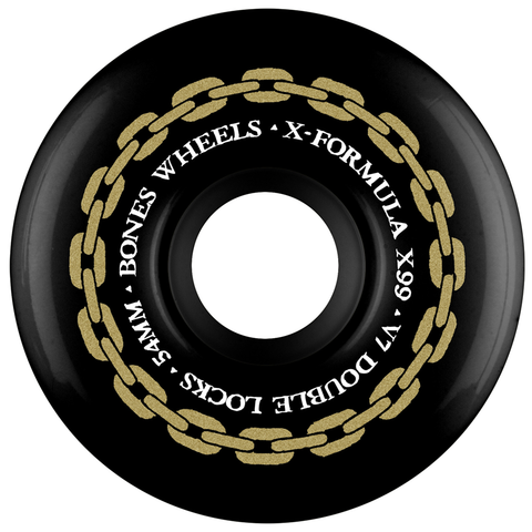 Bones Wheels X-Formula 54mm 99A - V7 Double Locks Black | Embassy