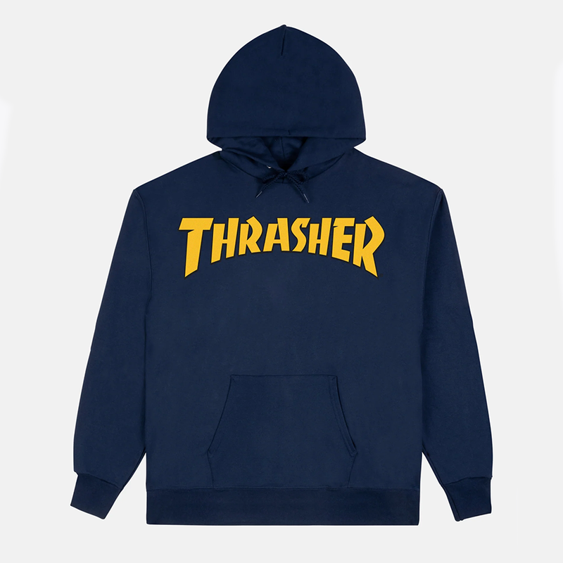 Thrasher Cover Logo Hoodie (Navy Blue)