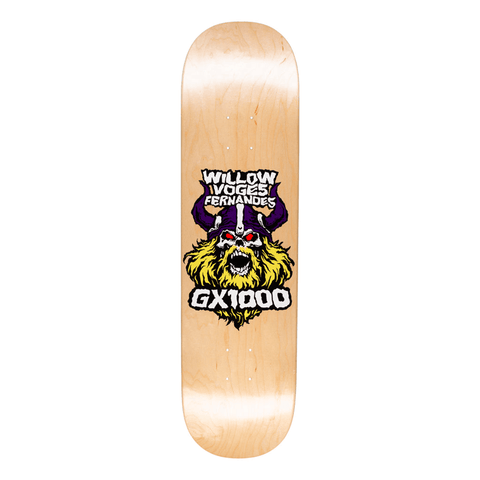 GX1000 Viking Willow Skateboard Deck - Natural 8.50