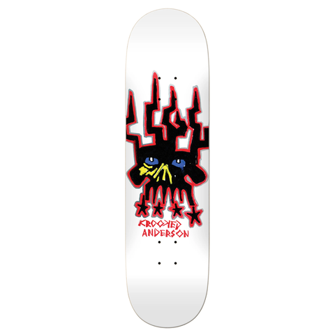 Krooked Mike Anderson Skull King Pro Skateboard Deck - 8.38
