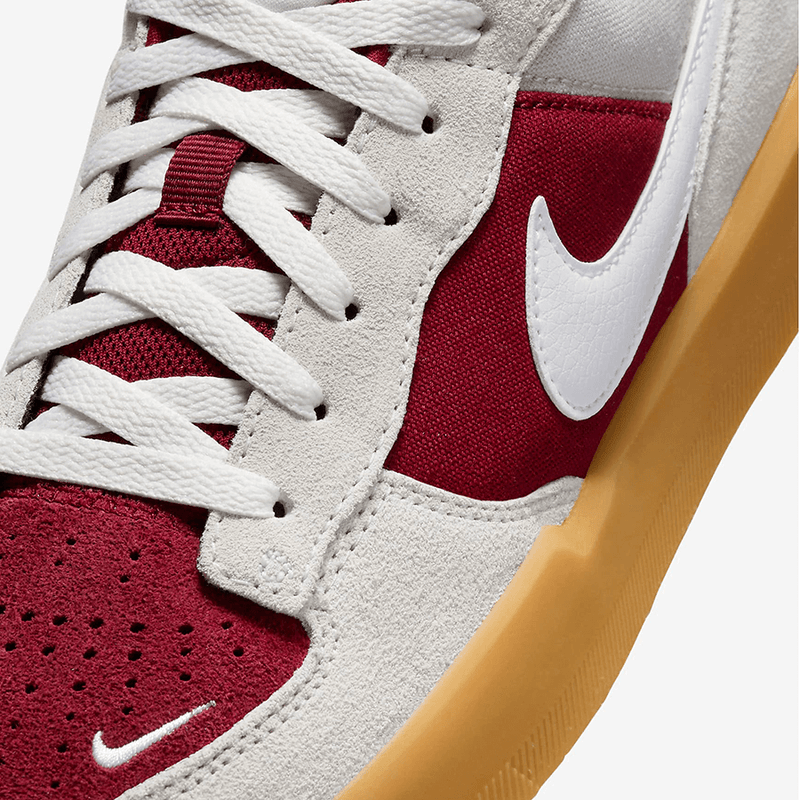 Nike SB Force 58 Shoe (Team Red/Summit White/Gum Light Brown/White)