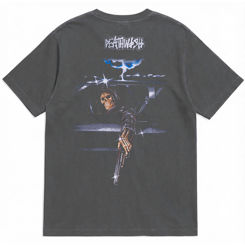 shishikui lievre ha / BLACK リボンパンティTシャツ Deathwish Samborghini Reaper Garment Dyed Tee - Black | Embassy