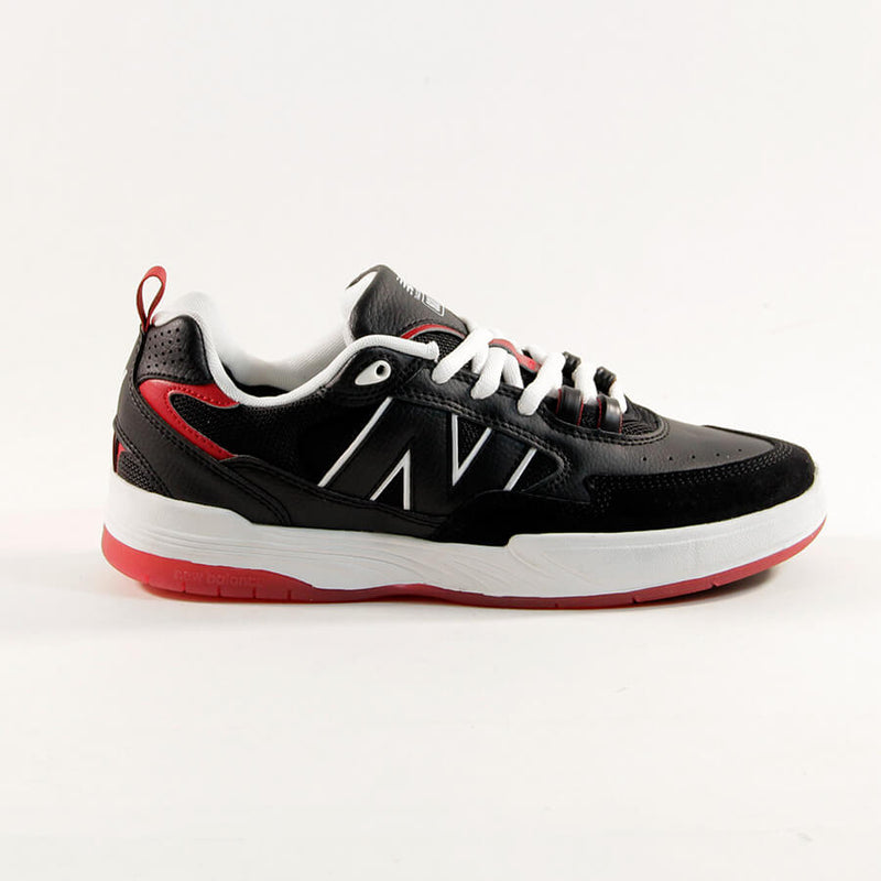 NEW BALANCE NUMERIC 808 TIAGO SKATE SHOES (BLACK WITH RED)