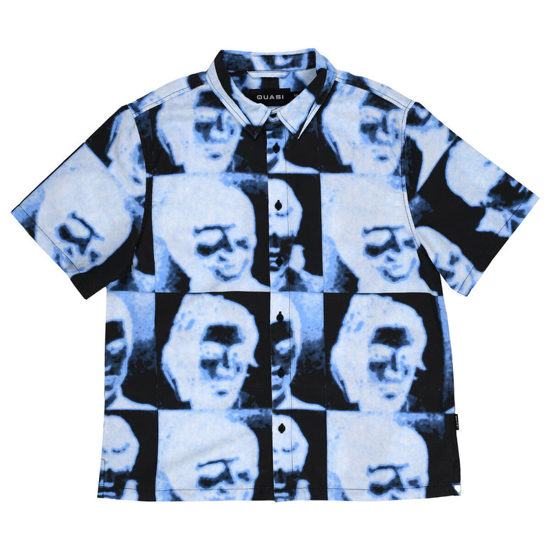 Guise Short Sleeve Button Up Shirt [Blue]