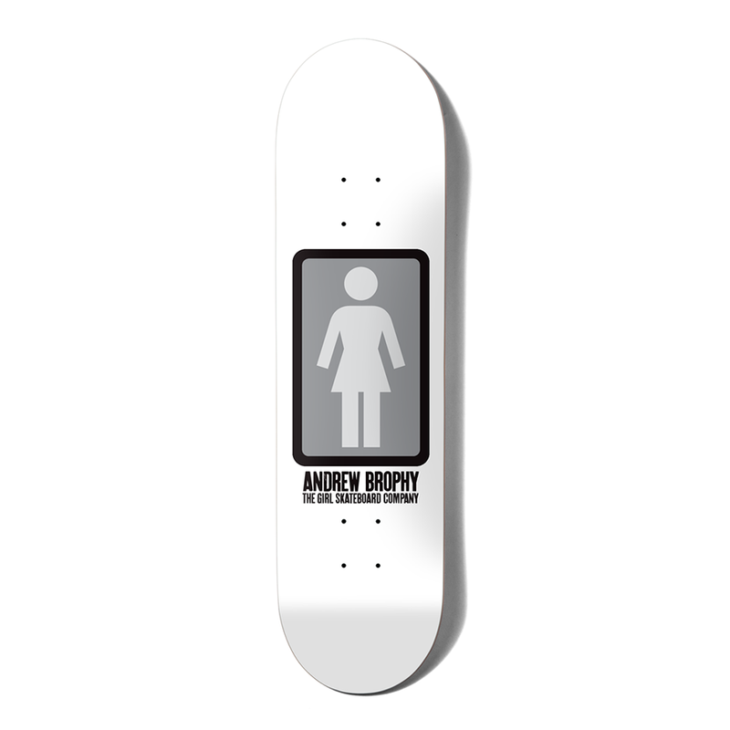 Girl Skateboards Brophy OG Black White Deck (8.25)