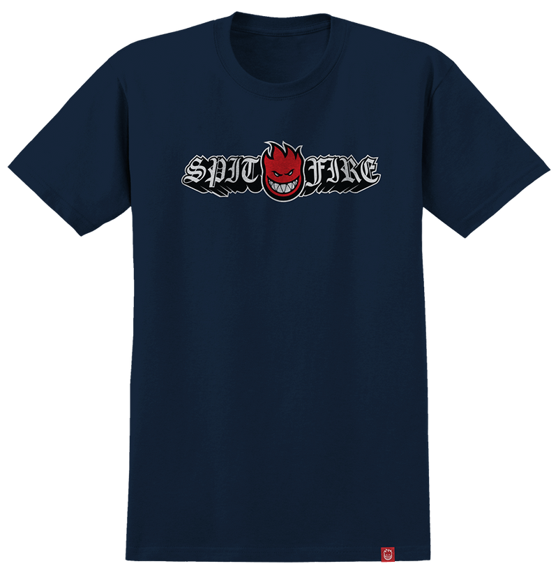 Spitfire Wheels Shirt Old E Drop Bighead Navy/Red/Black/White
