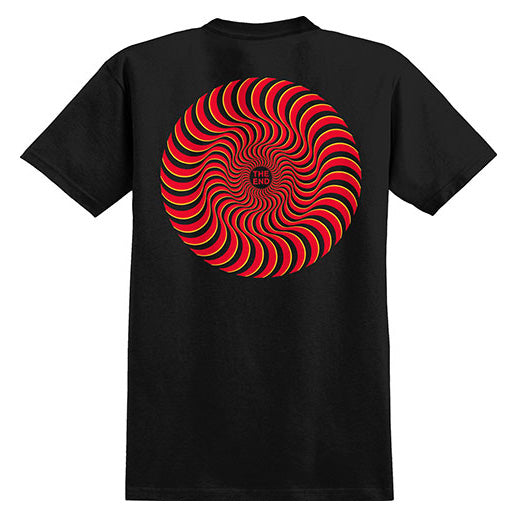 Spitfire Classic Swirl Overlay Black/Red/Gold Tee