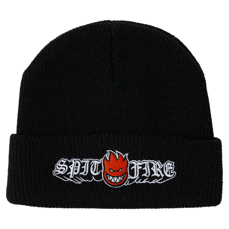 Spitfire Wheels Beanie Old E Drop Bighead Cuff Black