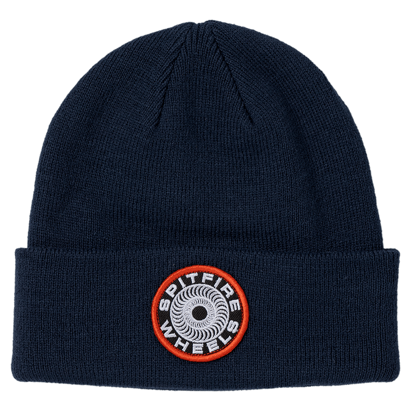 Spitfire Classic 87 Swirl Patch Cuff Beanie Navy