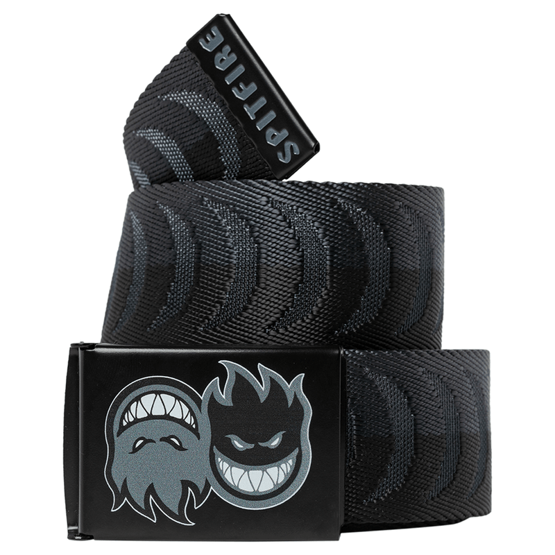 Spitfire Eternal Crescent Jaquard Web Belt (Charcoal/Black)