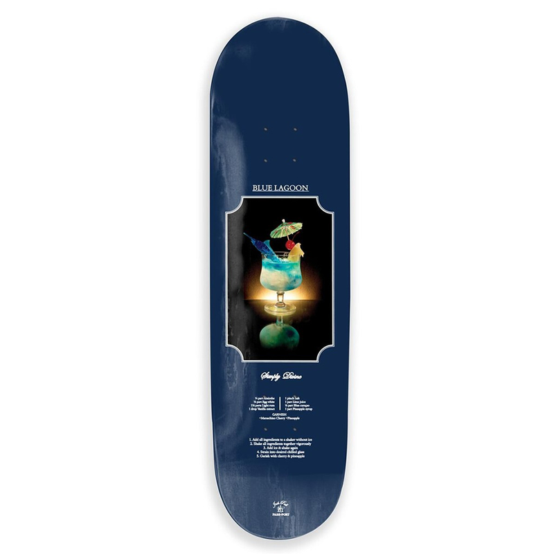 Pass~Port Skateboards Cocktail Pro Series Josh Blue Lagoon 8.5