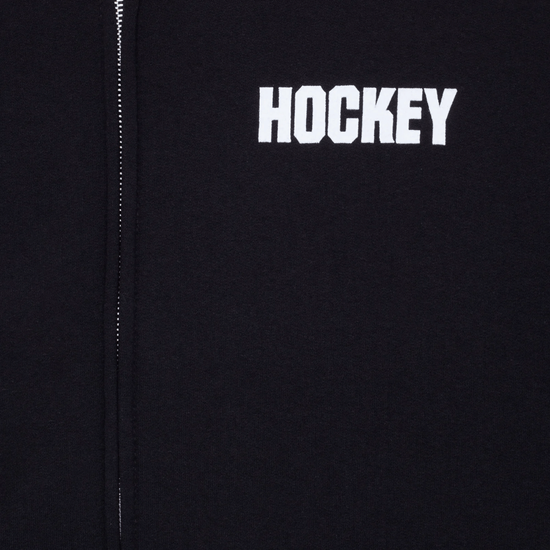 Hockey Undead Warrior Zip up Hoodie (Black)