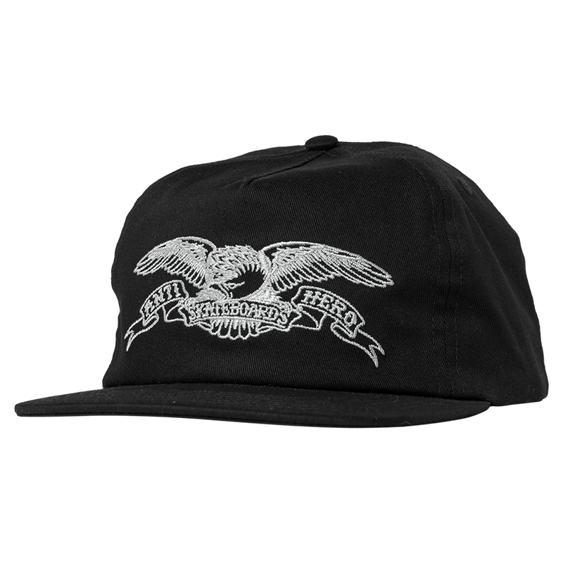 Anti Hero Skateboards Hat Basic Eagle Snapback Black/Grey