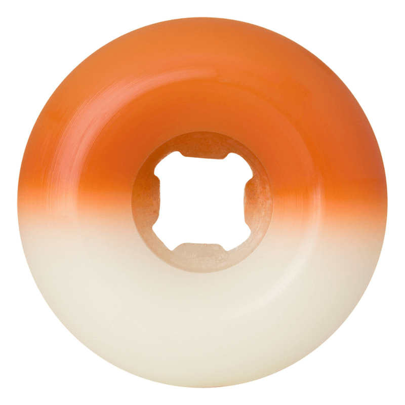 56mm Hairballs 50-50 White Orange 95a Slime Balls Wheels