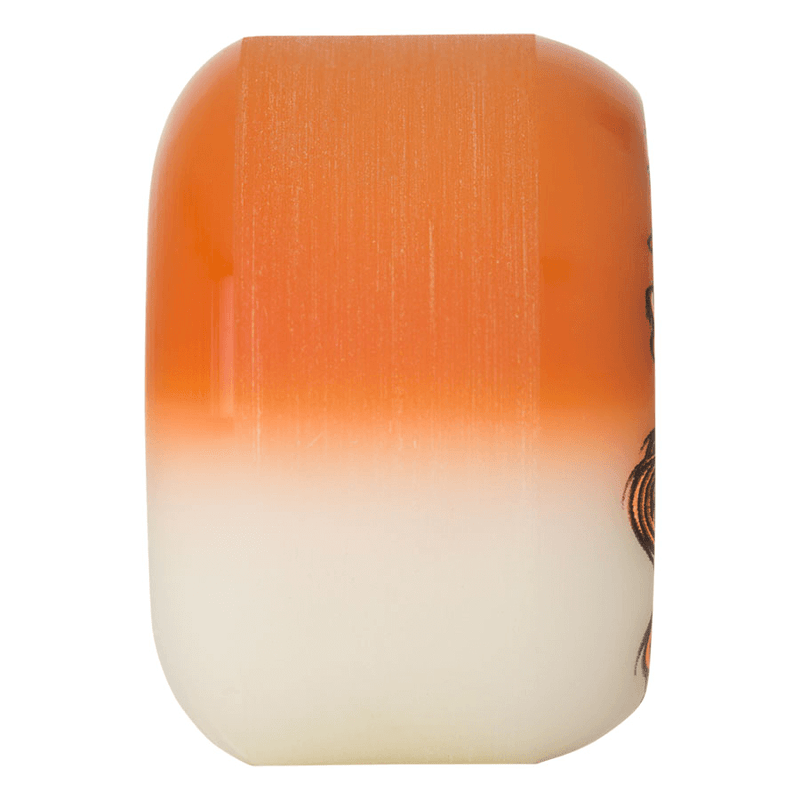 56mm Hairballs 50-50 White Orange 95a Slime Balls Wheels