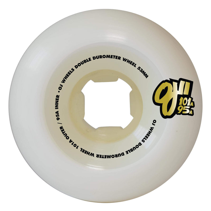 53mm Double Duro Mini Combo 101a/95a OJ Skateboard Wheels