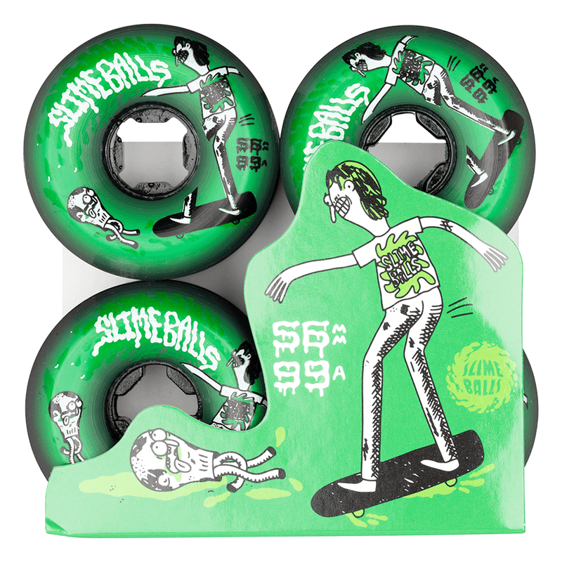 56mm Jay Howell Speed Balls Green 99a Slime Balls Skateboard Wheels