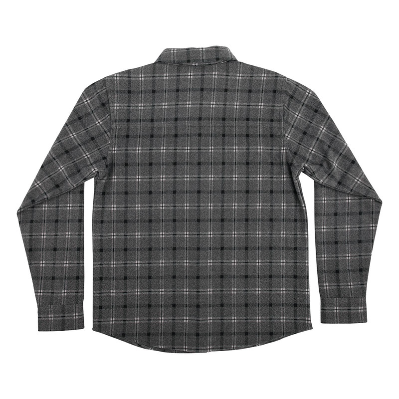 Belmont Mens Independent Longsleeve Flannel Shirt (Black/Grey)