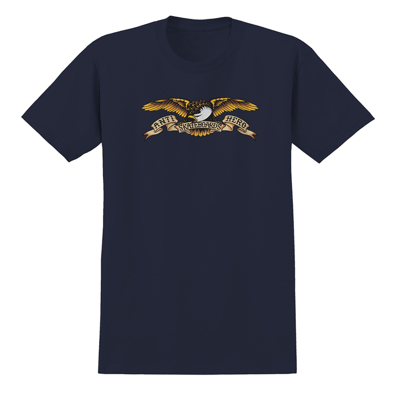 Anti Hero Eagle Short Sleeve Navy Shirt