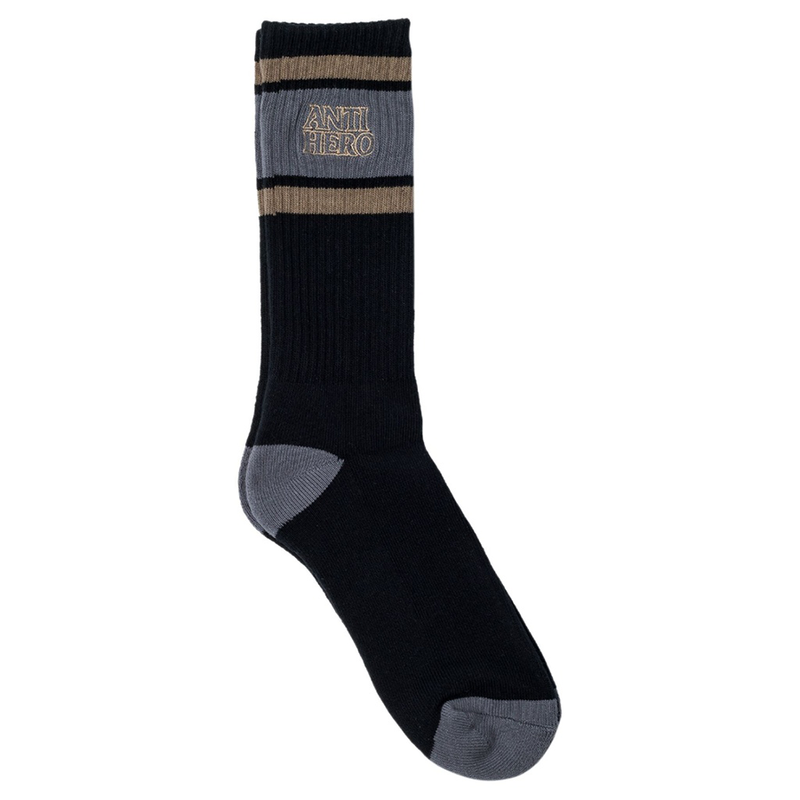 Anti-Hero Black Hero Outline Emb Socks Black