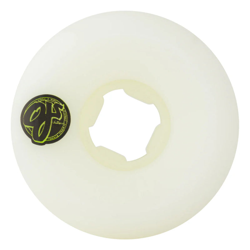 54mm Team Line Original White Yellow/Green Hardline 99a OJ Skateboard Wheels