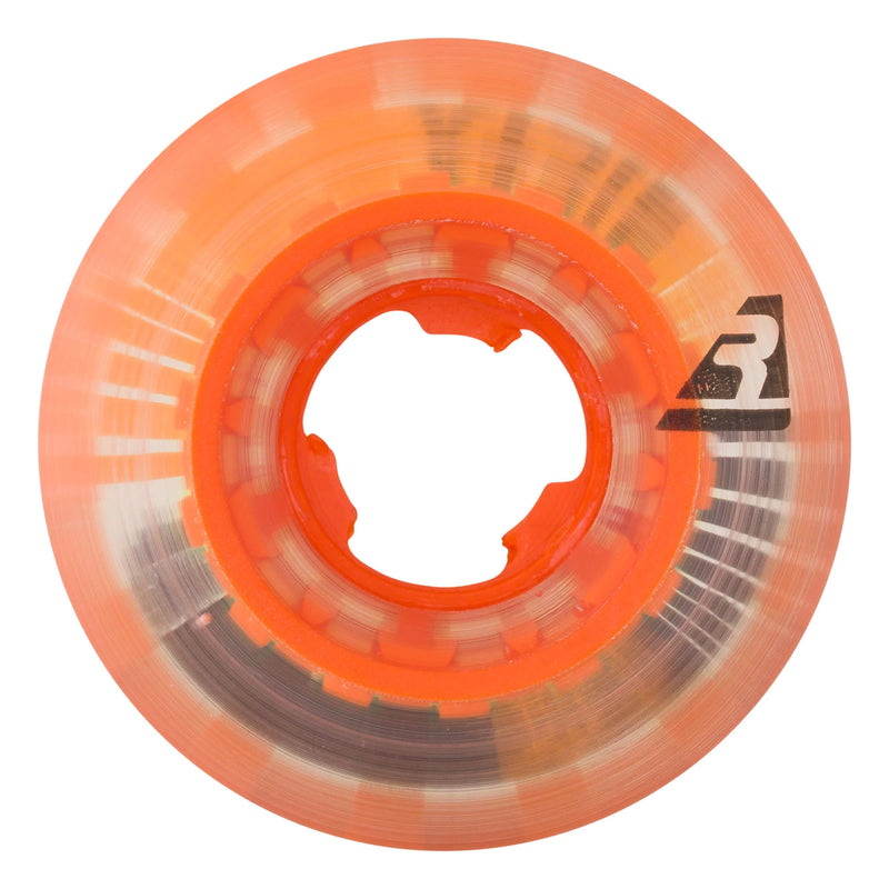 53mm Asta Speedrings Clear Orange Slim 95a Ricta Skateboard Wheels