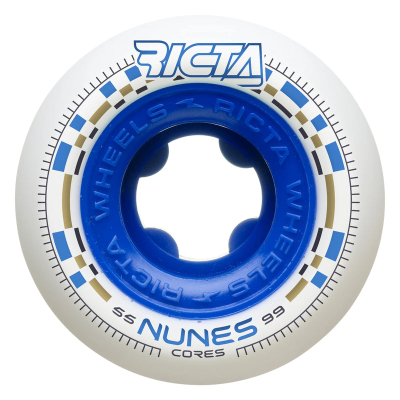55mm Nunes Cores Wide 99a Ricta Skateboard Wheels