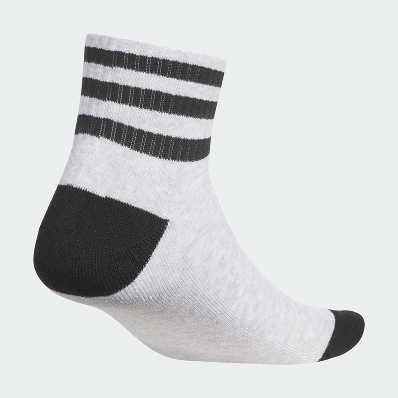 Adidas Tyshawn Socks 3 Pairs - White / Light Grey Heather / Black