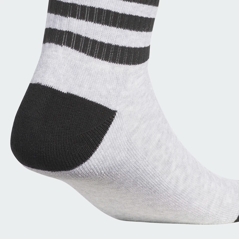 Adidas Tyshawn Socks 3 Pairs - White / Light Grey Heather / Black