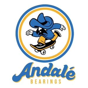 Andale Skateboard Bearings 8mm Blues Precision Skateboard Bearings