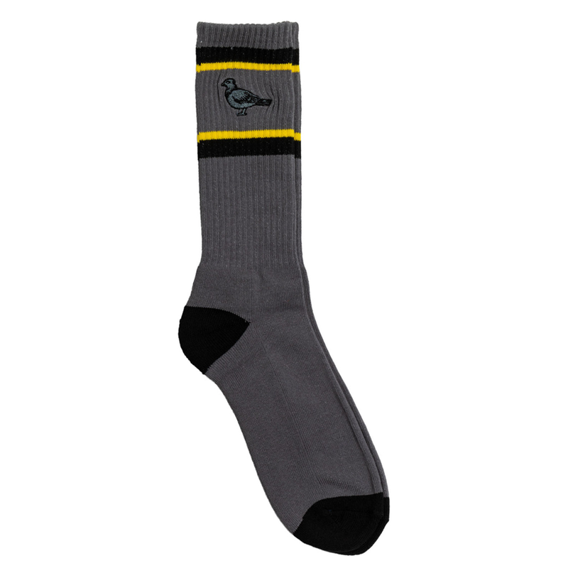 Anti Hero Skateboards Socks Basic Pigeon Embroidered Charcoal/Black