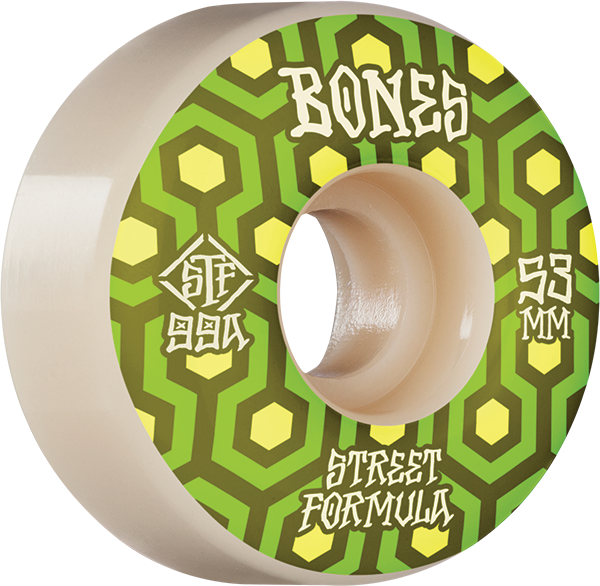 BONES WHEELS STF SKATEBOARD WHEELS RETROS 53MM V1 STANDARD 99A 4PK