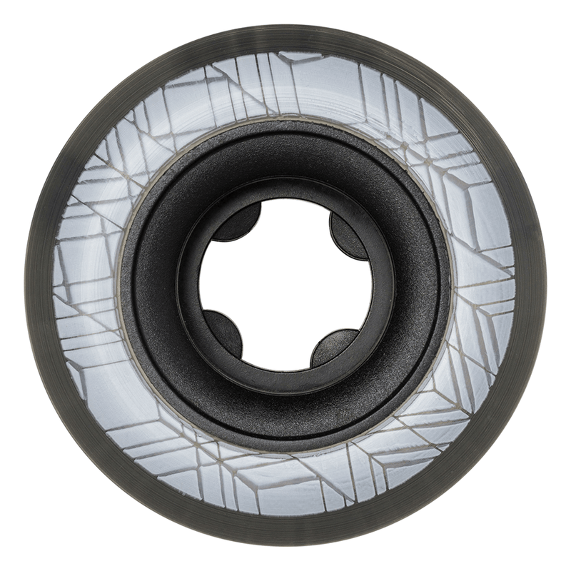 Ricta Crystal Cores 53mm 95a Skateboard Wheels - Clear/Black (Set of 4)