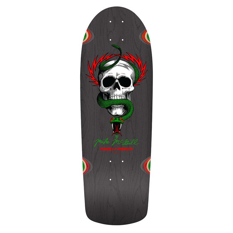 Powell Peralta Mike McGill Skull & Snake Reissue Skateboard Deck Gray Stain - 10 x 30.125