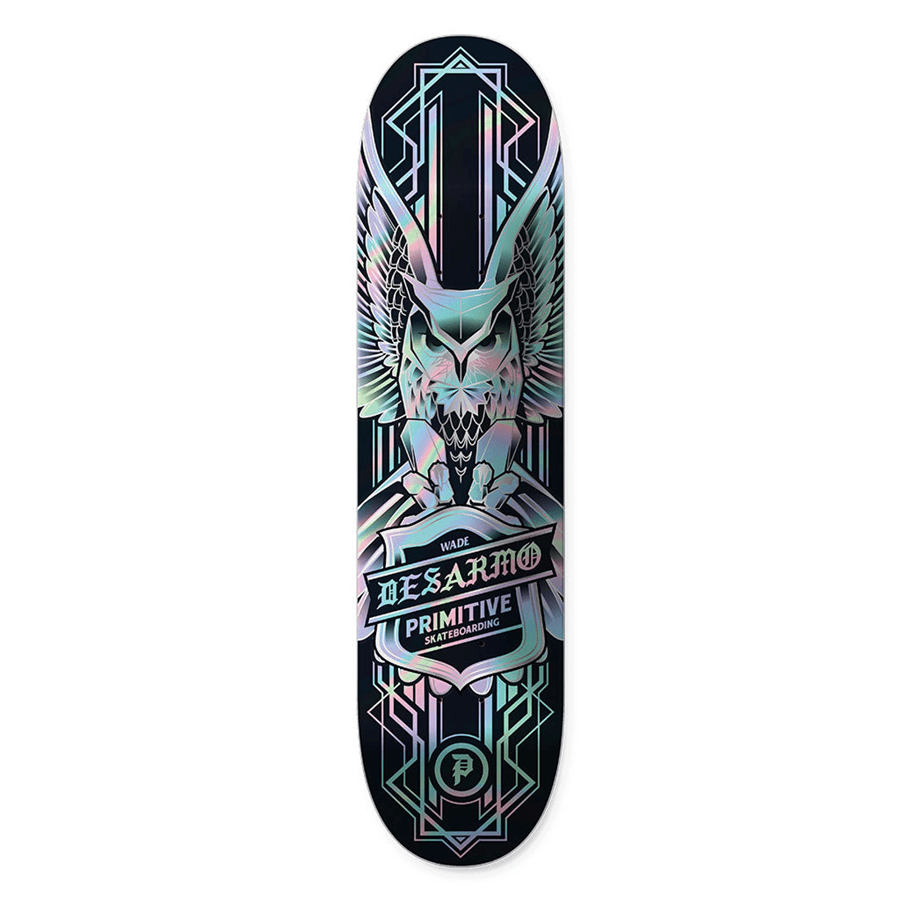 Primitive Wade Desarmo 8.125 デッキ Primitive Wade Desarmo Owl Spectra Skateboard Deck - 8.125