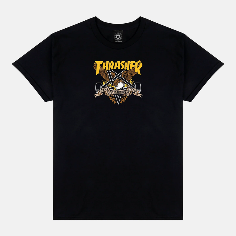 Thrasher Eaglegram - Tshirt  (Black)