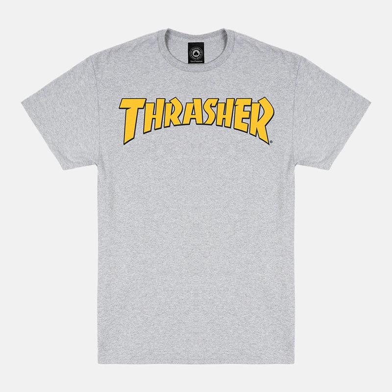 Thrasher Cover Logo T-Shirt (Ash Grey)