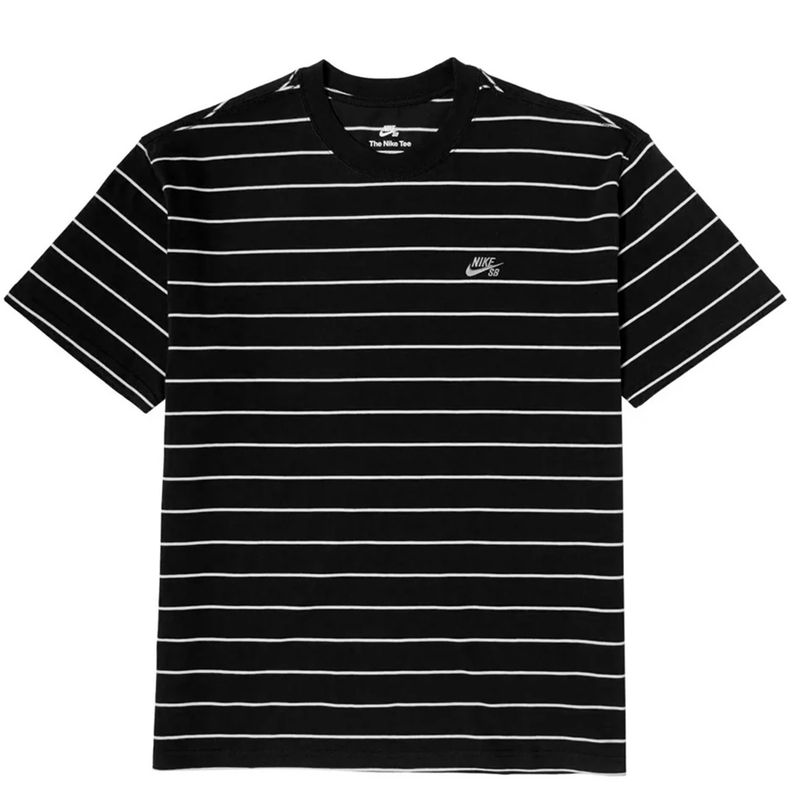 Nike SB Max90 Striped Skate Tee Shirt - Black