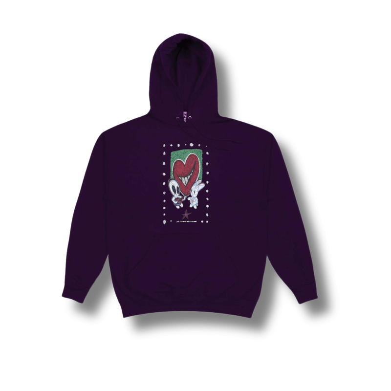 Heart Throb Hood (Dark Purple)