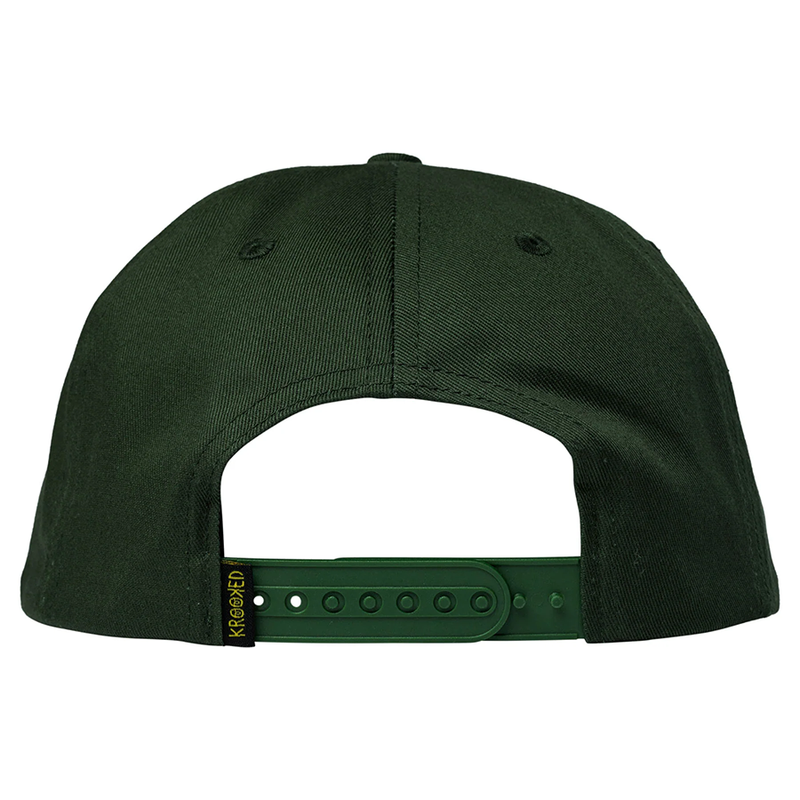 Krooked Sweatpants Redux Snapback Forest Green W / Multicolor Embroidery