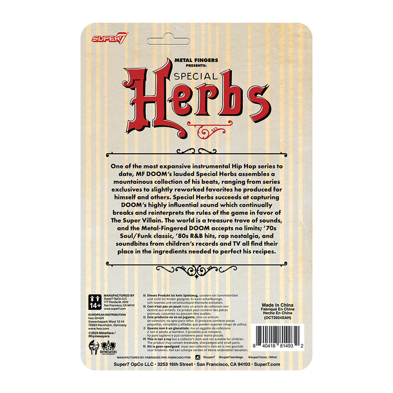 MF DOOM ReAction Figures Special Herbs