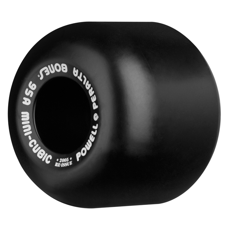 Powell Peralta Mini-Cubic Skateboard Wheels 64mm 95a - Black (4 pack)