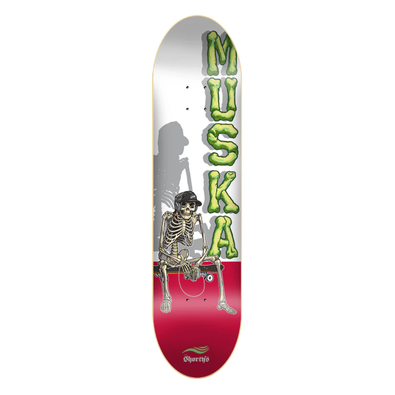 Shorty's Muska Skeleton Red Deck 8.25