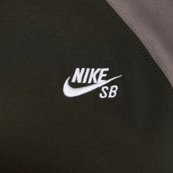 Nike SB Full-Zip Woven Skate Jacket Sequoia - Cave Stone - White