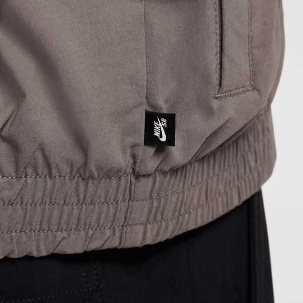 Nike SB Full-Zip Woven Skate Jacket Sequoia - Cave Stone - White