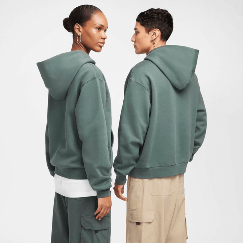 Nike SB Fleece Pullover Skate Hoodie (Vintage Green/White)