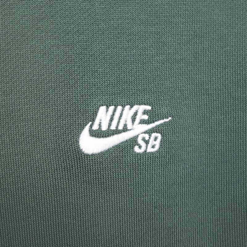 Nike SB Fleece Pullover Skate Hoodie (Vintage Green/White)